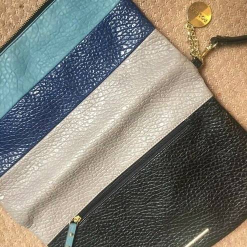 Rosetti  blue and black clutch