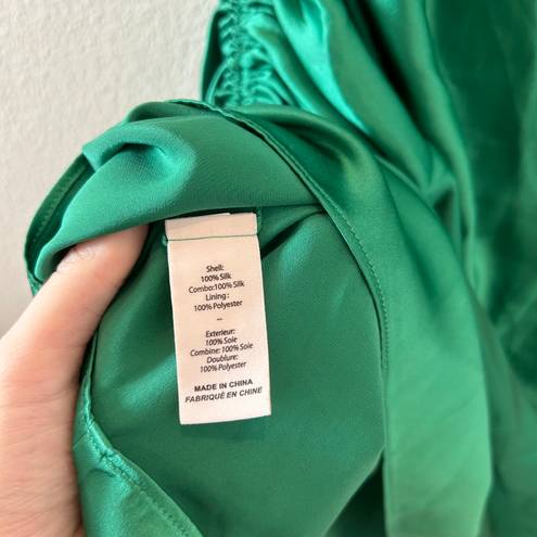 Cinq à Sept Green Silk Mini Dress