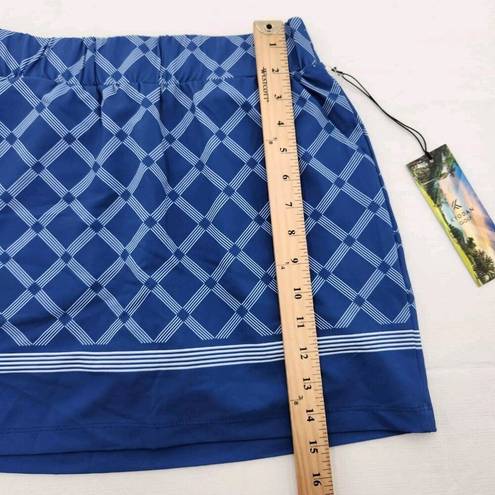 Kyodan  Golf Womans Size XS Active Wear Skort Pockets Blue White