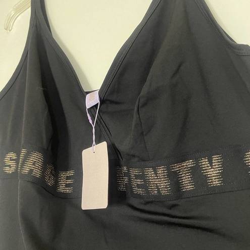 One Piece NEW! Savage x Fenty Black  logo banded Bodysuit plus size 3X