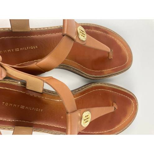 Tommy Hilfiger  Burke Tan Flat Sandal Women's Size 8.5 M