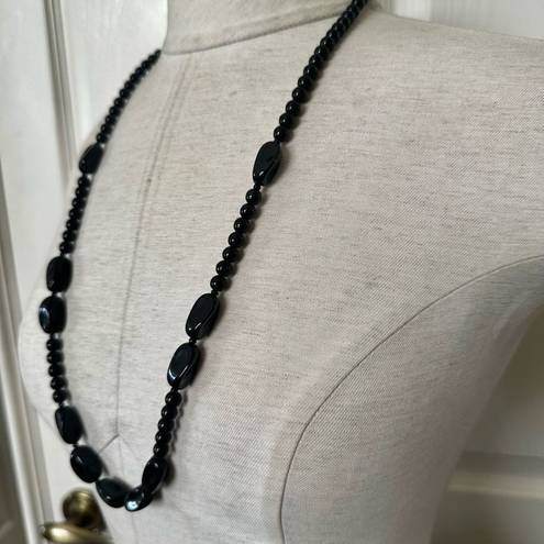 Onyx Long black  necklace