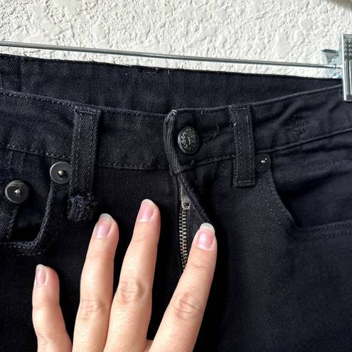 R13  Alison Crop Jeans in Black Rinse