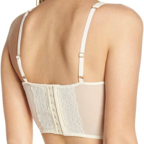 Vince Camuto Winnie Longline Lace Bralette in Ivory