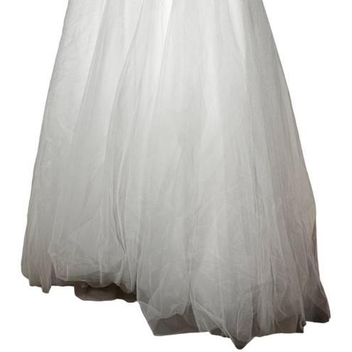 Oleg Cassini  White Strapless Wedding Gown