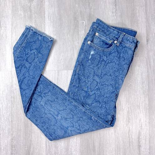 INC  Snake Wash High Rise Skinny Jeans 12/31