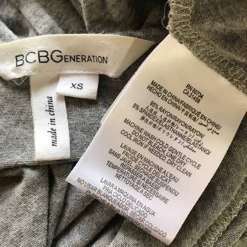 BCBGeneration  Heathered Gray 3/4 Sleeve Batwing Top XS