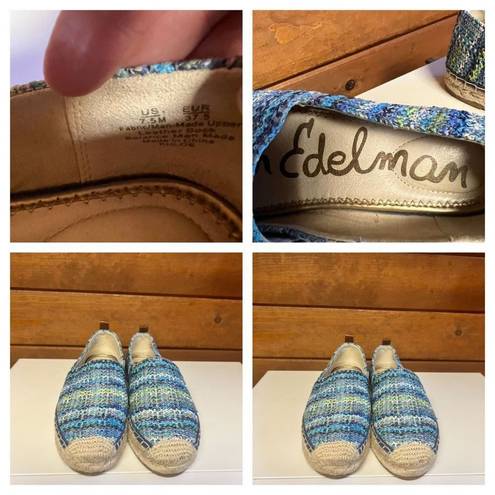 Sam Edelman * Weaved/Leather  * ESPADRILLES * Shoes Sz 7.5