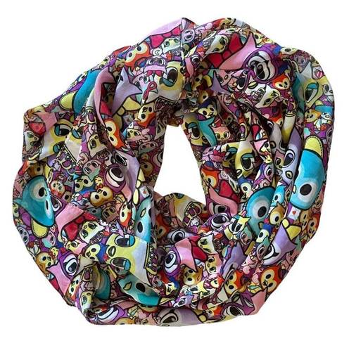 Tokidoki Neon Star Colorful Owl Infinity Scarf