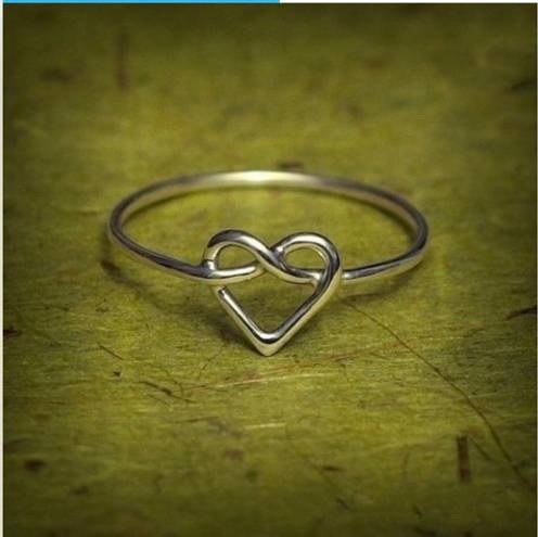 infinity Heart Ring sz7