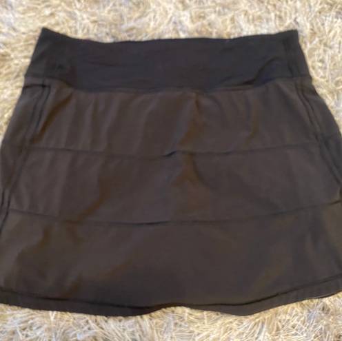 Lululemon Pace Rival Mid-rise Skirt In Black