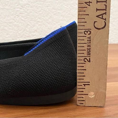 Rothy's ROTHY’S The Point in Solid Black Ballet Flat Shoes Sustainable Knit Flats Size 8