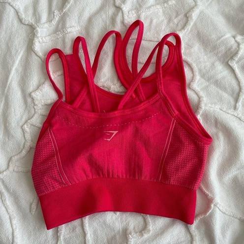 Gymshark  Ultra Seamless Hot Pink Sports Bra