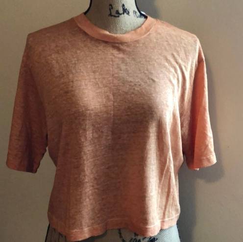 Young Fabulous and Broke NWT YFB Cropped Peach T-shirt S