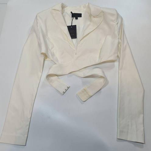 Michael Costello  x REVOLVE Milla Blazer Top in White