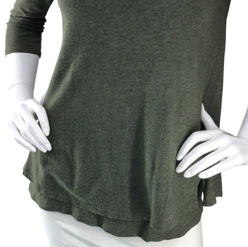 J.Jill  Pure Jill Womens Size XS Green TShirt Top Round Neck Comfort