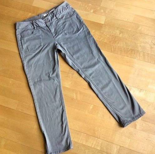 DKNY  Jeans, Mid Rise, Straight Leg, Zip Ankle, Khaki Cotton Jeans, Size 10