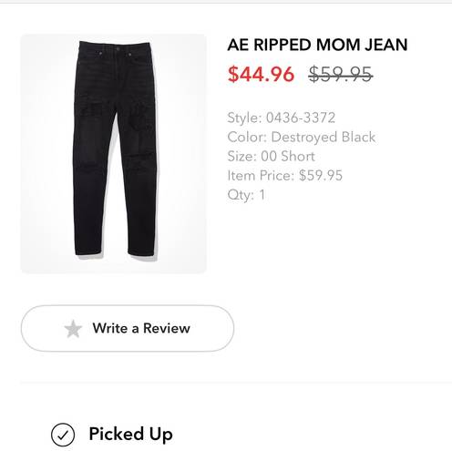 American Eagle Ripped Mom Jean