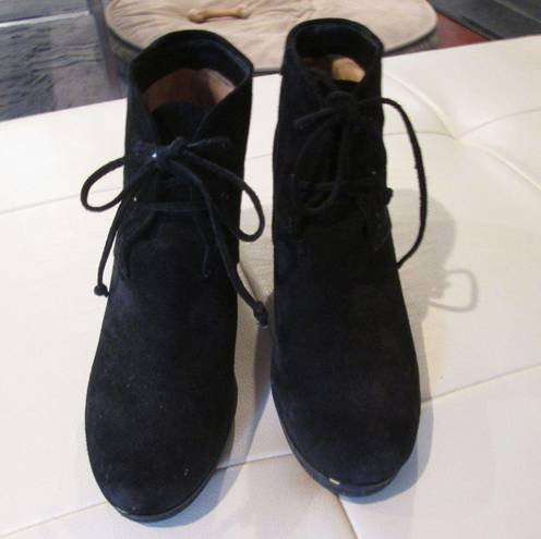 Via Spiga  Fedora Black Suede Booties - Sz 8