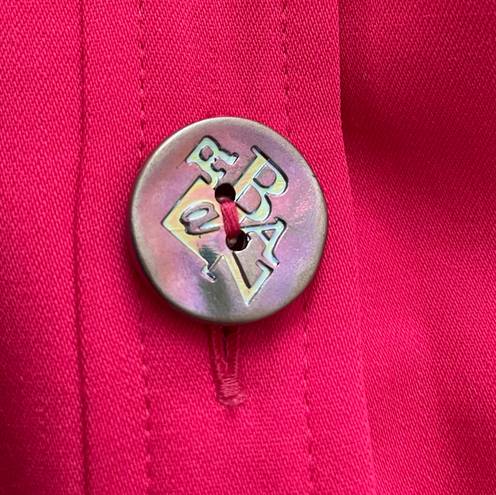 Christian LaCroix Vintage  Bazar Hot Pink 100% Wool Boho Blazer, size 40 or US 8