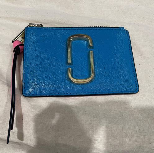 Marc Jacobs Snapshot Multi Zip Wallet Blue & Pink