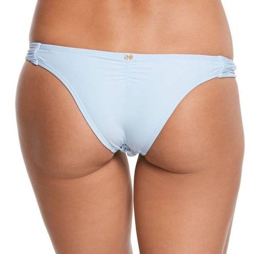 PilyQ New.  lace crystal blue fanned teeny bikini bottom. Large