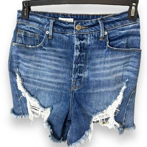 Good American  High Rise Boho Distressed Shorts - Size 4/27