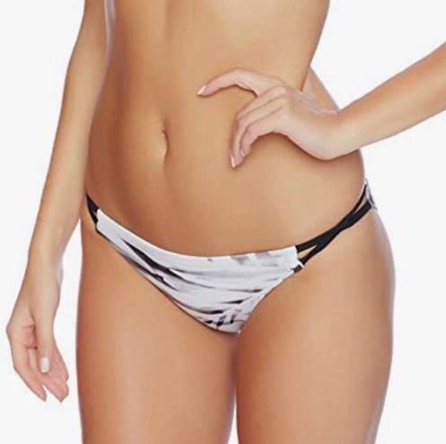 REEF 🆕  Desert Palm Retro strappy bikini bottoms black white neutral