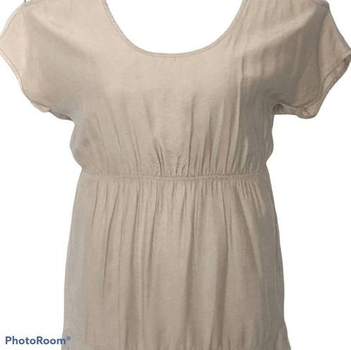 Silence + Noise Urban Outfitters  Cold Shoulder Button Back Tan Dress size XS