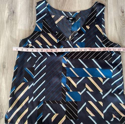 DKNY  XL Striped Sleeveless Blouse