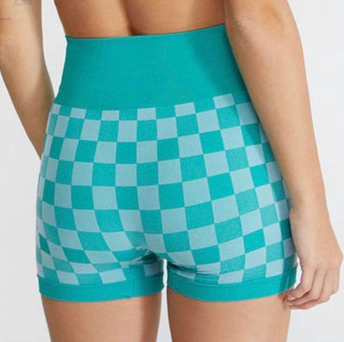 PacSun Turquoise Blue Active Move On Seamless Biker Shorts Size S NWT!