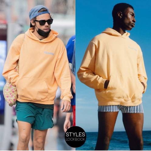 Harry Styles NEW THE PLEASING  SUNSET ORANGE HOODIE SZ SMALL