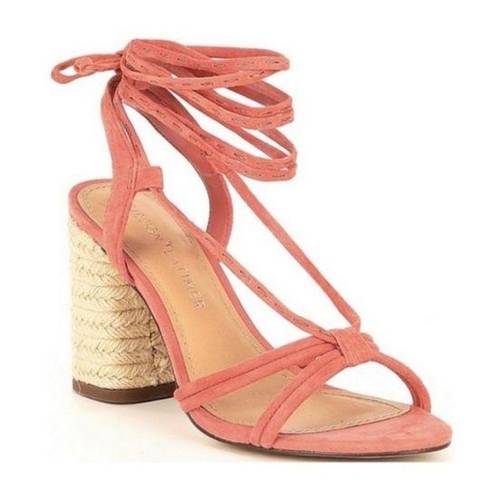 Gibson Latimer Gibson & Latimer Sandal Tasha Suede Lace up Shoe Coral Size 8.5 NWT