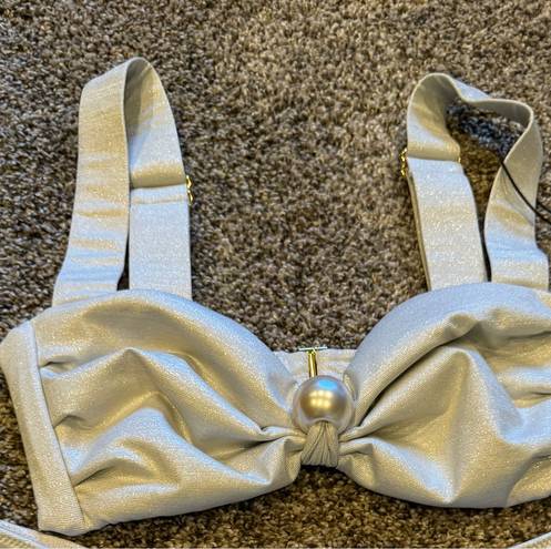 Montce Swim NWT Montce Pearl Hayden Pearl Bikini Top