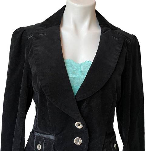 White House | Black Market  Corduroy Black Blazer,  Sz 10