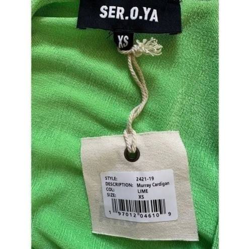 Retrofête SER.O.YA MURRAY CARDIGAN Lime- Size XS