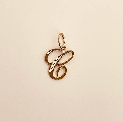 Tehrani Jewelry 14k Real Gold Initial "C" Pendant | Charm- Real 14k Gold Letter "C" Pendant for Him/Her- Gold Initial | Letter "C" Pendant Charm |