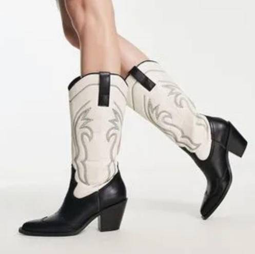 Shoedazzle New  Tillie PU Leather Cowboy Boots