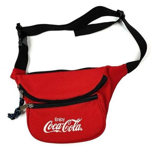 Coca-Cola Vintage  Logo Red Black Belt Bag Fanny Pack