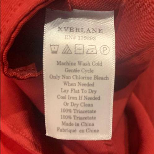 Everlane  Red The Japanese GoWeave Short-Sleeve A-Line Dress Size 14