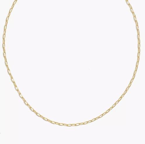 Madewell New Delicate Collection Demi-Fine Paperclip Chain