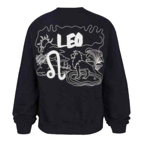 Good American  Sweatshirt Leo Zodiac Black