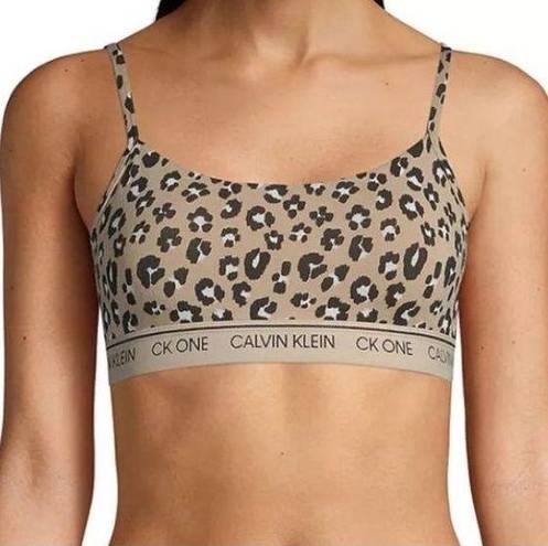 Calvin Klein  bralette feel like you‎ are not wearing nothing leopard print M