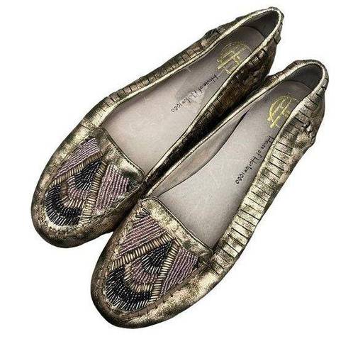 House of Harlow  1960 Marion Beaded Moccasin Flats 6.5