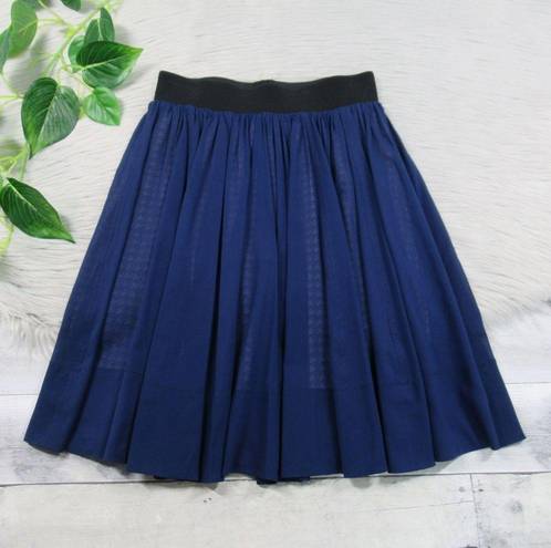 Rag and Bone  Blue Silk Blend Pleated A-Line Pull-On Skirt Women’s Size 26/2