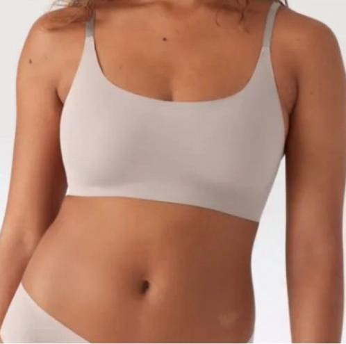 Krass&co True & . True body boost Scoop neck bra adjustable strap wire free gray size M