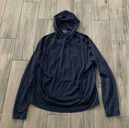 Polo  Ralph Lauren blue cashmere thin hoodie