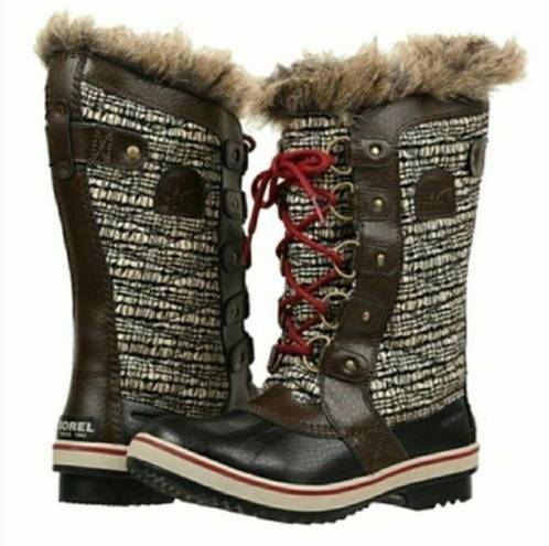 Sorel Tofino II Cordovan Faux Fur Cuff Snow Boots