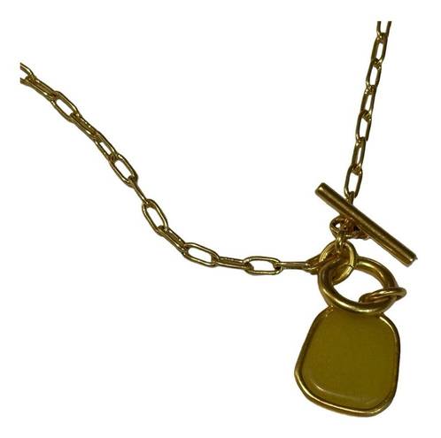 Madewell Jade, with Gold Chain Necklace, Adjustable.