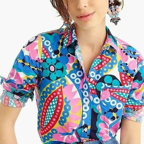 J.Crew  Classic-Fit Boy Shirt Ratti Kaleidoscope Floral Button Down Shirt